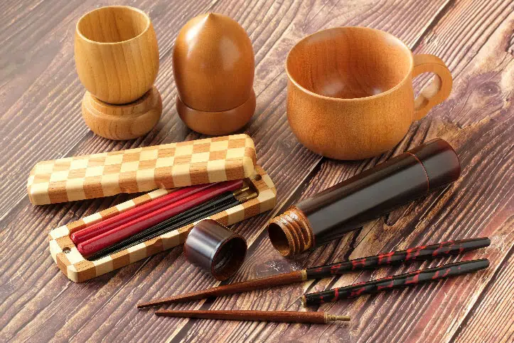 木製の雑貨　箸　ペンケース